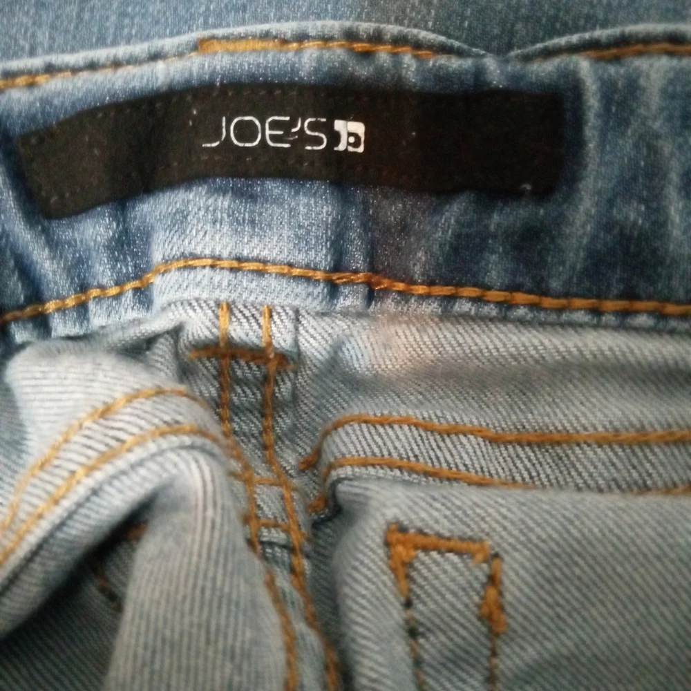 Joe's Jeans Girls Blue Skinny Jeans with Tulip Frayed Hem - Size 8 - Picture 7 of 9